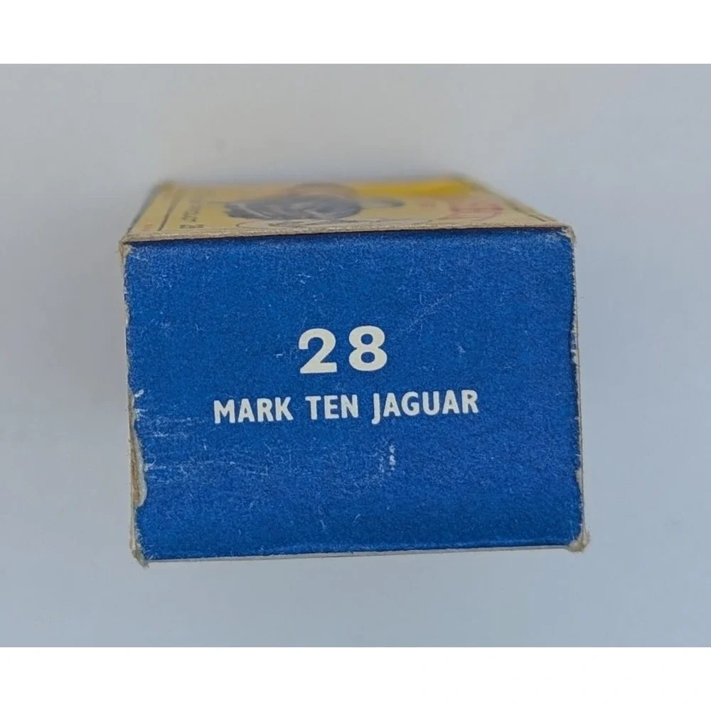 Matchbox Lesney No 28 Mark Ten Jaguar Metallic Brown Diecast Car Original Box